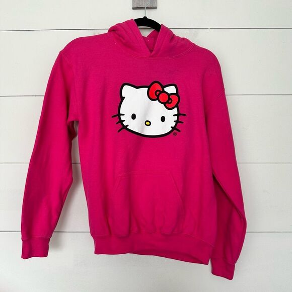 Hello Kitty Women’s Extra Small Anti Social Social Club Pink Pullover Hoodie - Picture 1 of 6